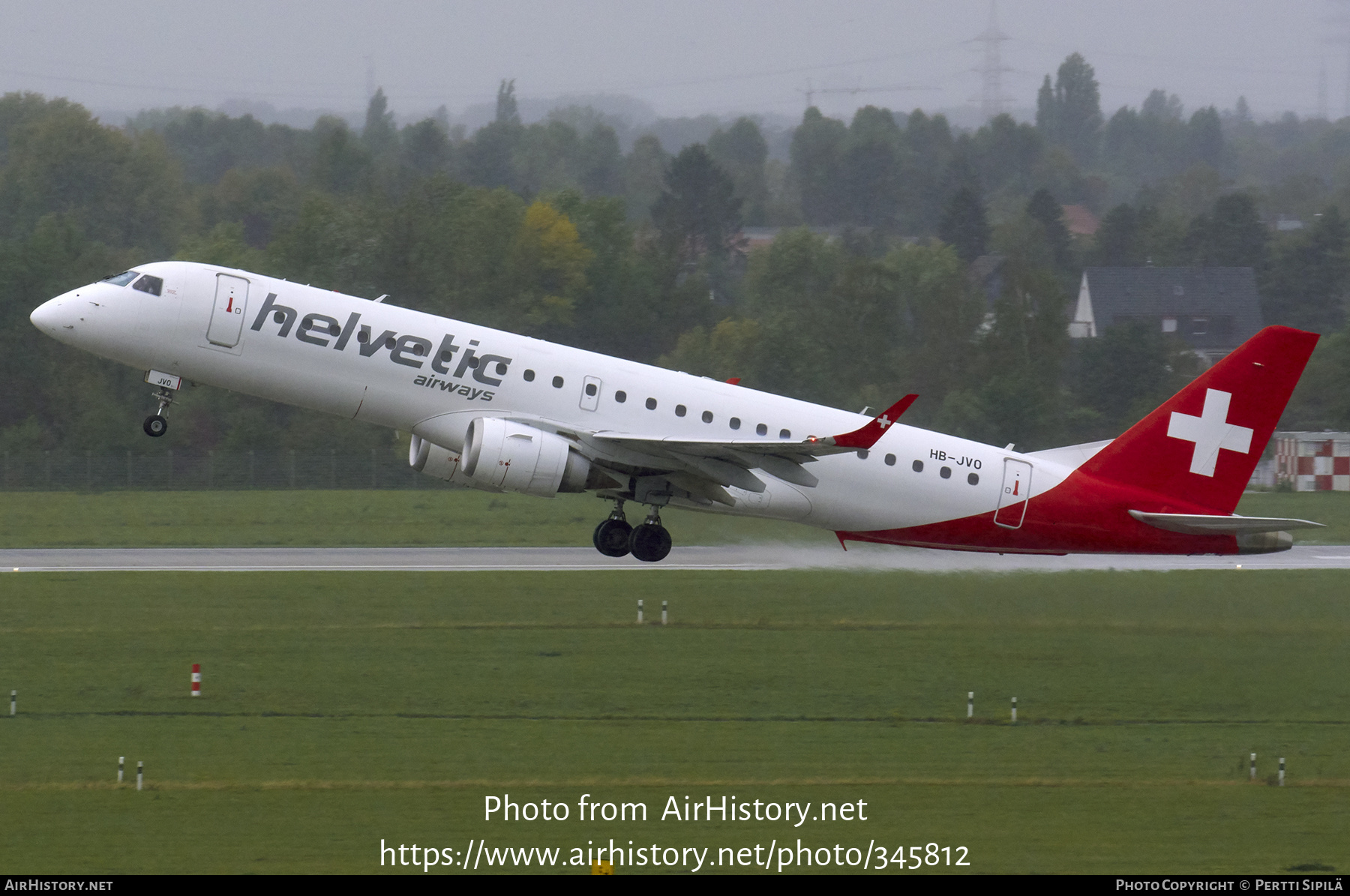 Aircraft Photo of HB-JVO | Embraer 190LR (ERJ-190-100LR) | Helvetic Airways | AirHistory.net #345812