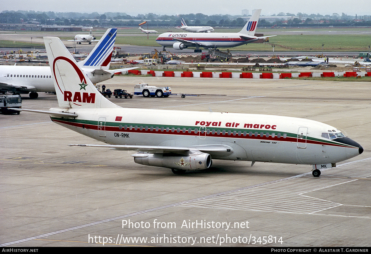 Aircraft Photo of CN-RMK | Boeing 737-2B6/Adv | Royal Air Maroc - RAM | AirHistory.net #345814