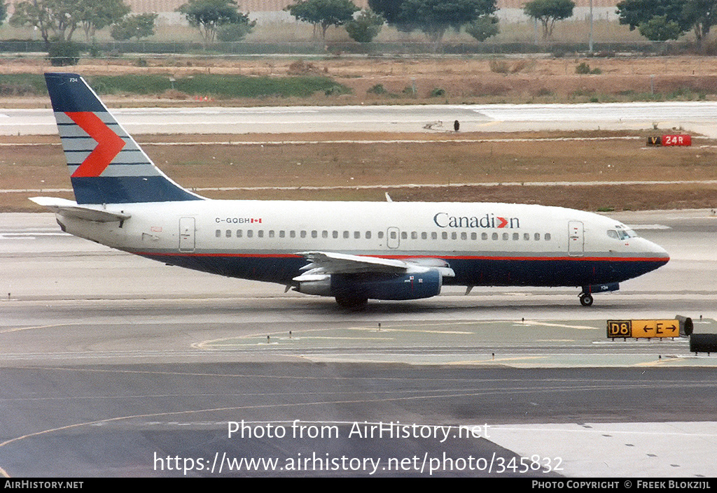 Aircraft Photo of C-GQBH | Boeing 737-296/Adv | Canadian Airlines | AirHistory.net #345832