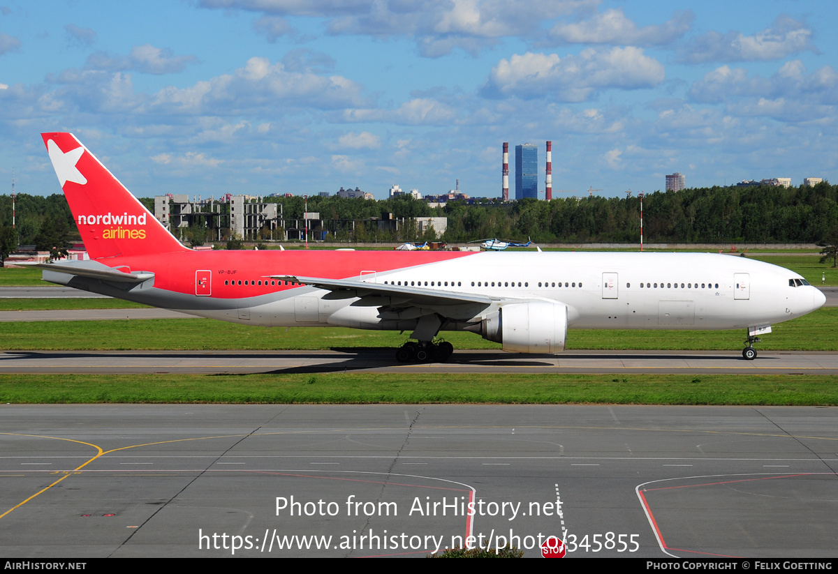 Aircraft Photo of VP-BJF | Boeing 777-21B/ER | Nordwind Airlines | AirHistory.net #345855