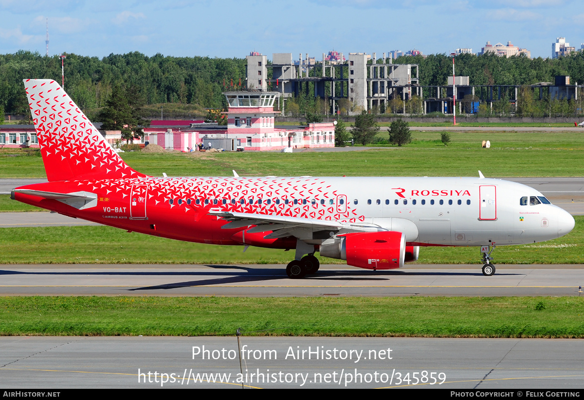 Aircraft Photo of VQ-BAT | Airbus A319-111 | Rossiya - Russian Airlines | AirHistory.net #345859