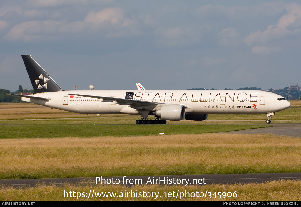 Aircraft Photo of B-2032 | Boeing 777-39L/ER | Air China | AirHistory.net #345906