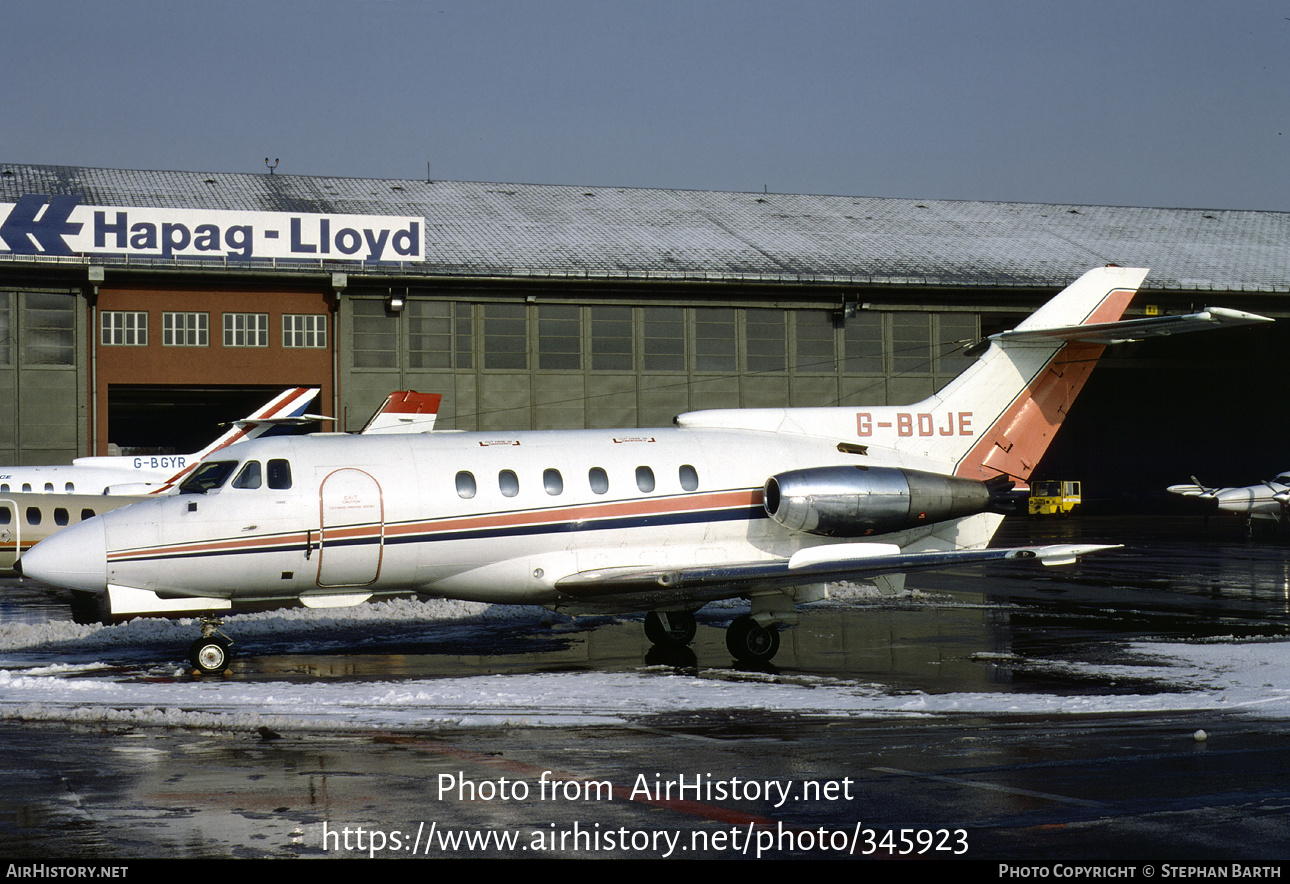 Aircraft Photo of G-BDJE | Hawker Siddeley HS-125-600B | AirHistory.net #345923