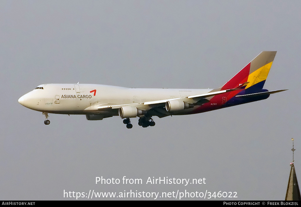 Aircraft Photo of HL7415 | Boeing 747-48EM(BDSF) | Asiana Airlines Cargo | AirHistory.net #346022