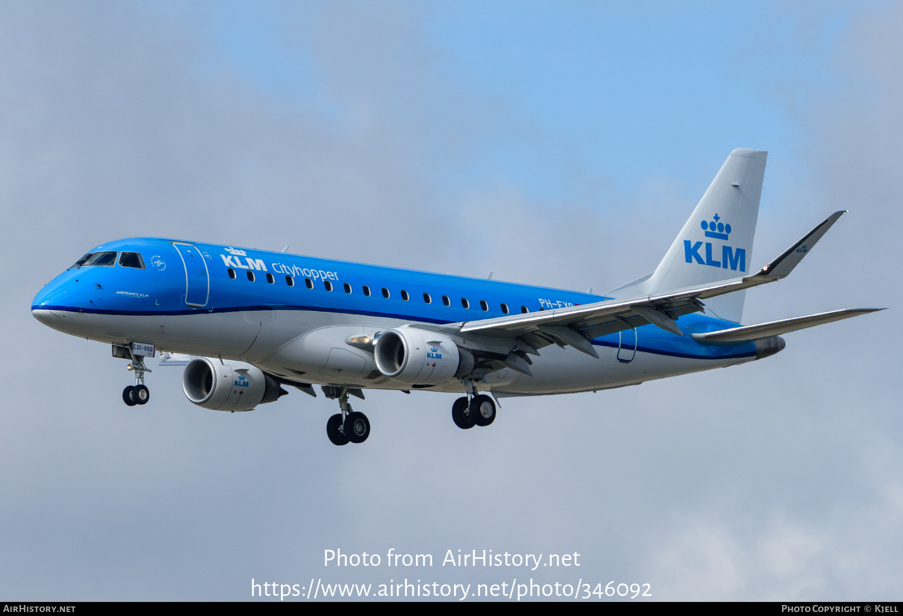 Aircraft Photo of PH-EXO | Embraer 175STD (ERJ-170-200STD) | KLM Cityhopper | AirHistory.net #346092