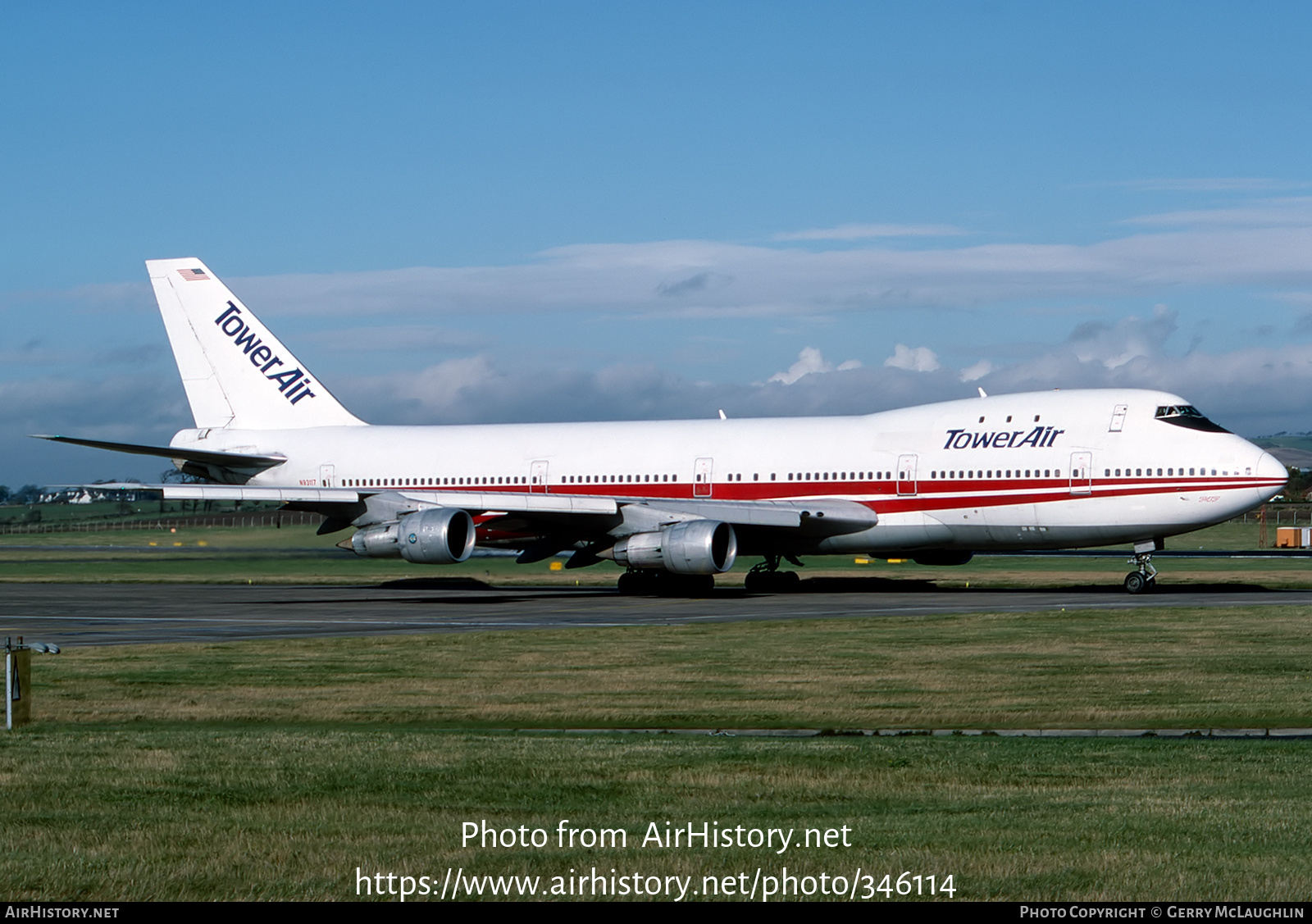 Aircraft Photo of N93117 | Boeing 747-131 | Tower Air | AirHistory.net #346114