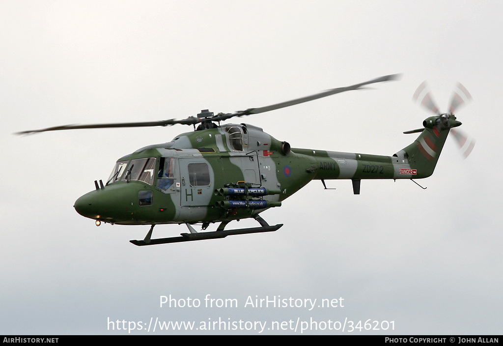 Aircraft Photo of ZD272 | Westland WG-13 Lynx AH7 | UK - Army | AirHistory.net #346201