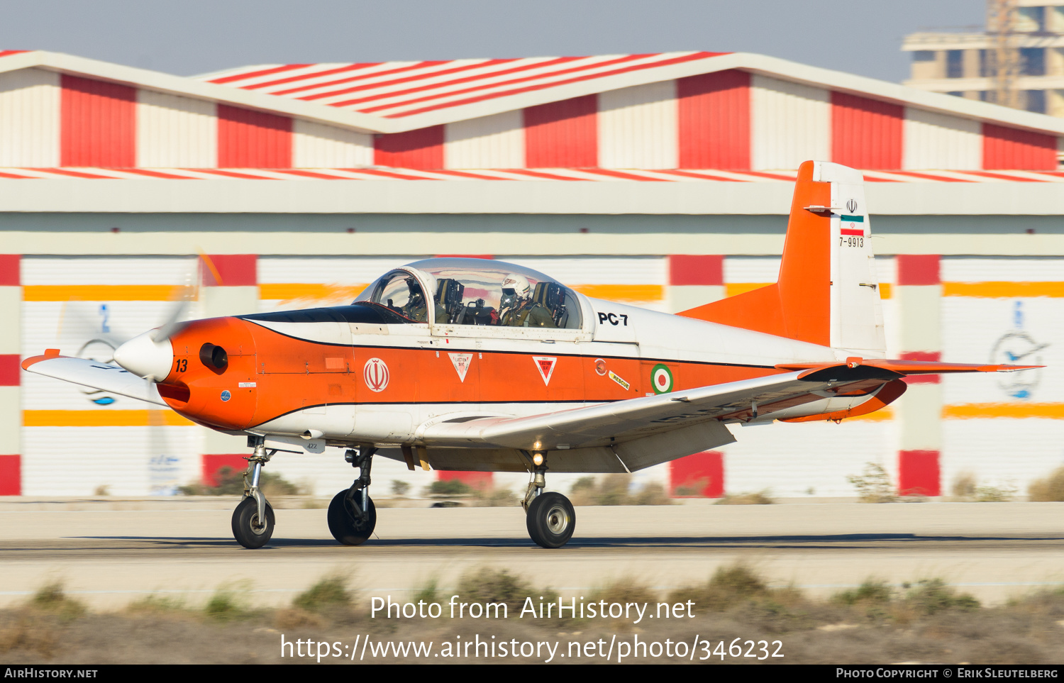 Aircraft Photo of 7-9913 / ۷-۹۹١٣ | Pilatus PC-7 | Iran - Air Force | AirHistory.net #346232