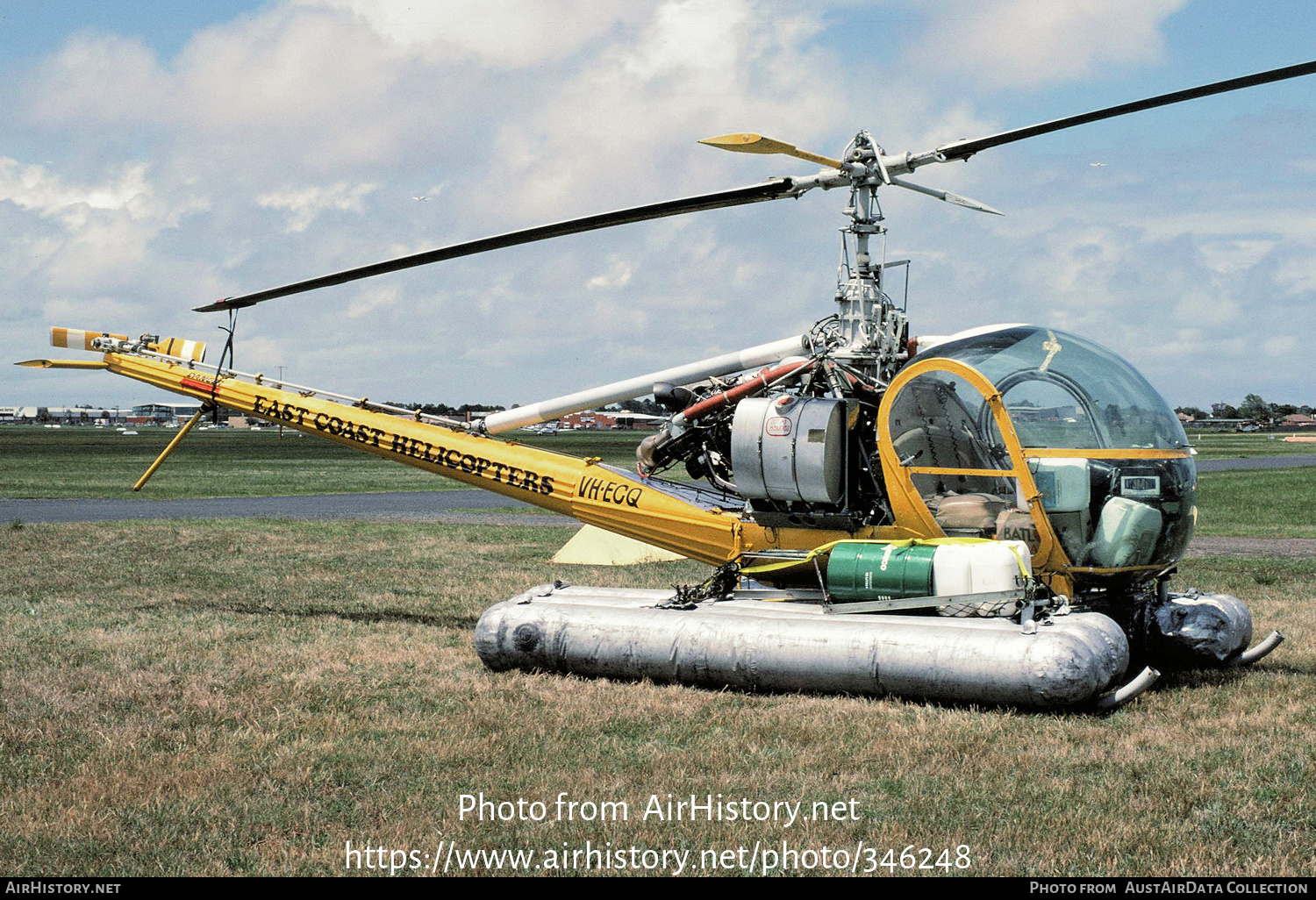 Aircraft Photo of VH-ECQ | Hiller UH-12E/Soloy | East Coast Helicopters | AirHistory.net #346248