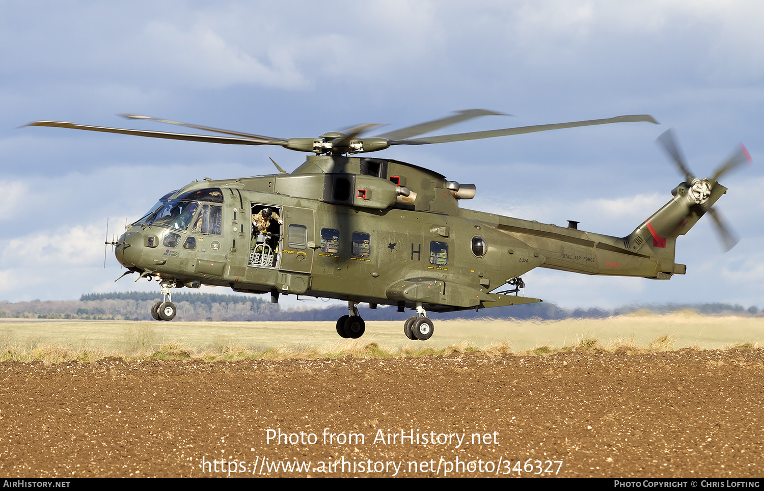 Aircraft Photo of ZJ124 | EHI EH101-411 Merlin HC3 | UK - Air Force | AirHistory.net #346327