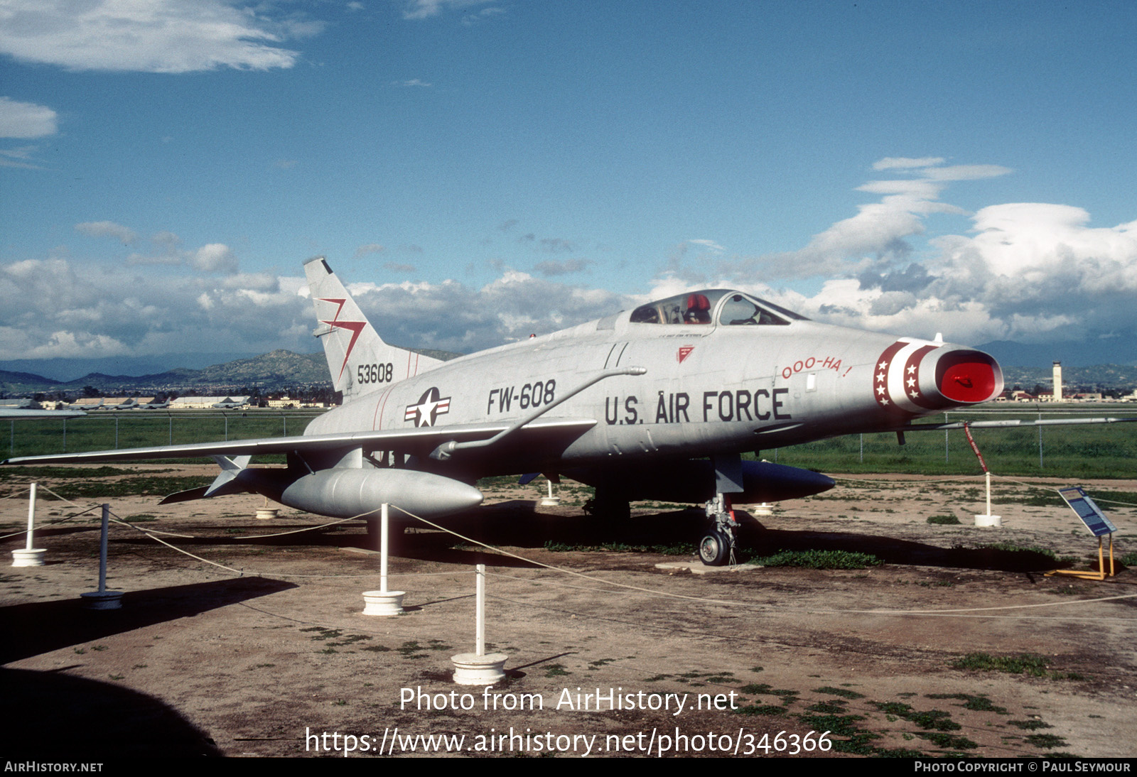 Aircraft Photo of 53608 | North American F-100C Super Sabre | USA - Air Force | AirHistory.net #346366