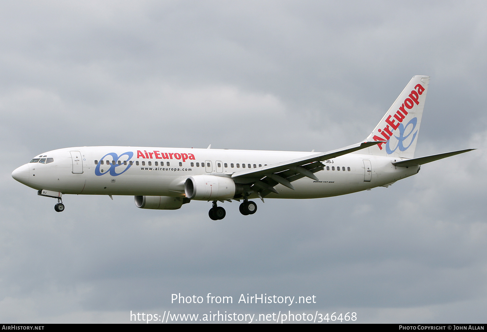 Aircraft Photo of EC-JBJ | Boeing 737-85P | Air Europa | AirHistory.net #346468