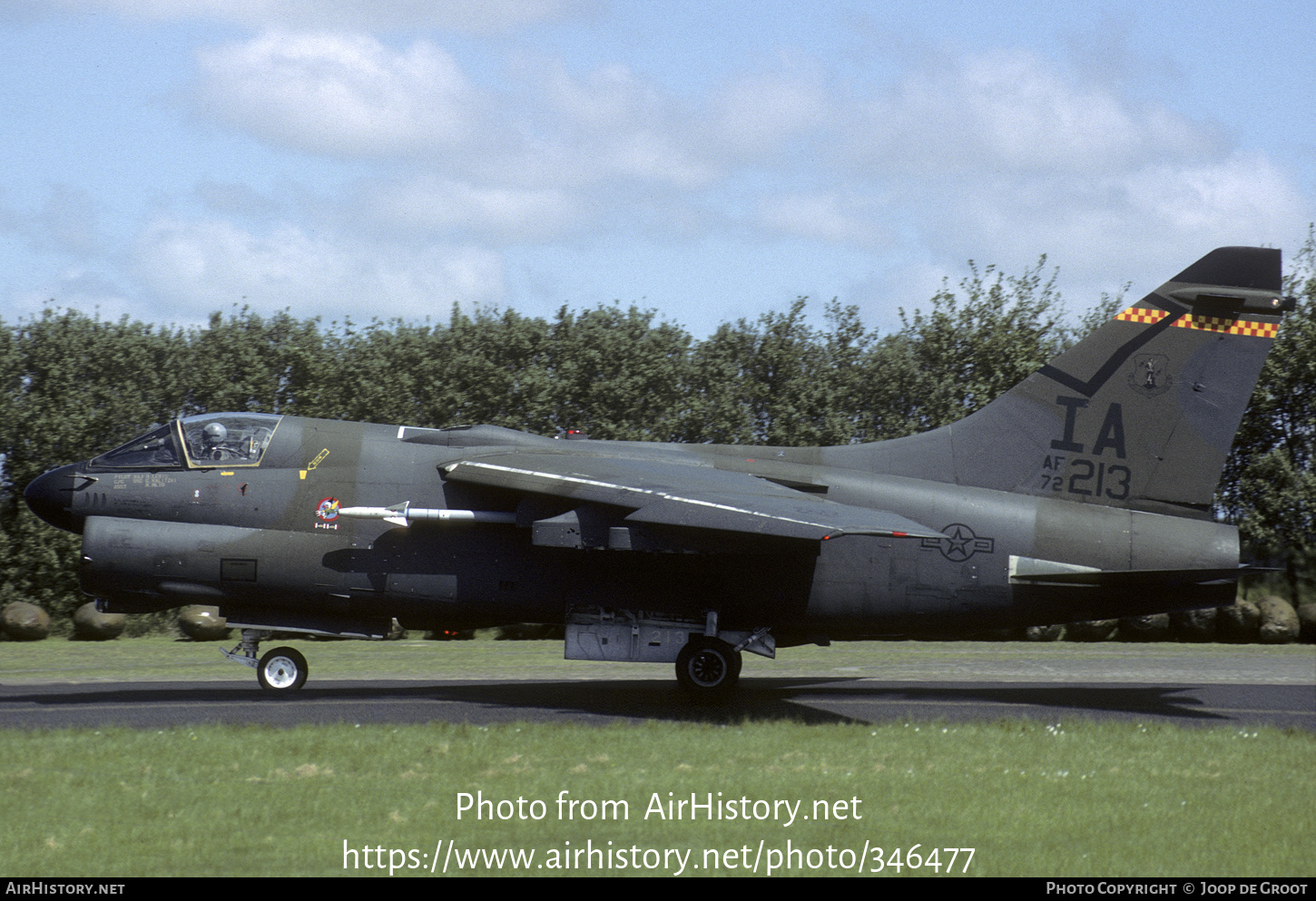 Aircraft Photo of 72-0213 / AF72-213 | LTV A-7D Corsair II | USA - Air Force | AirHistory.net #346477