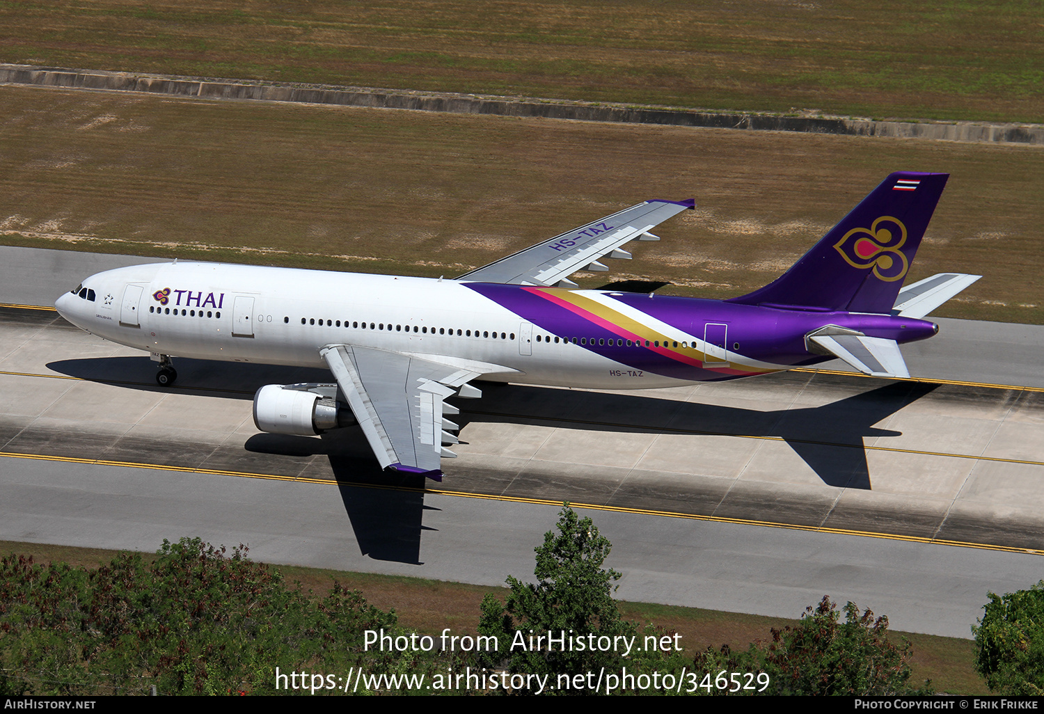 Aircraft Photo of HS-TAZ | Airbus A300B4-622 | Thai Airways International | AirHistory.net #346529