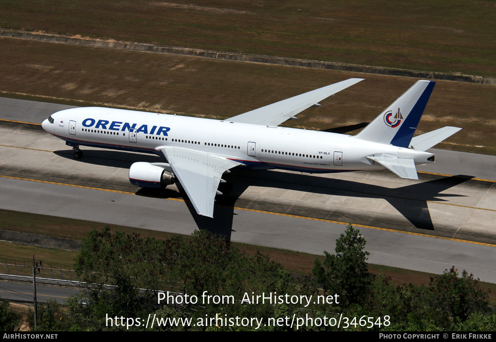 Aircraft Photo of VP-BLA | Boeing 777-2Q8/ER | Orenair | AirHistory.net #346548