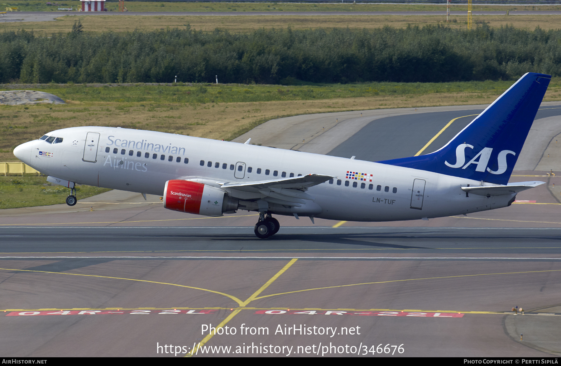 Aircraft Photo of LN-TUF | Boeing 737-705 | Scandinavian Airlines - SAS | AirHistory.net #346676