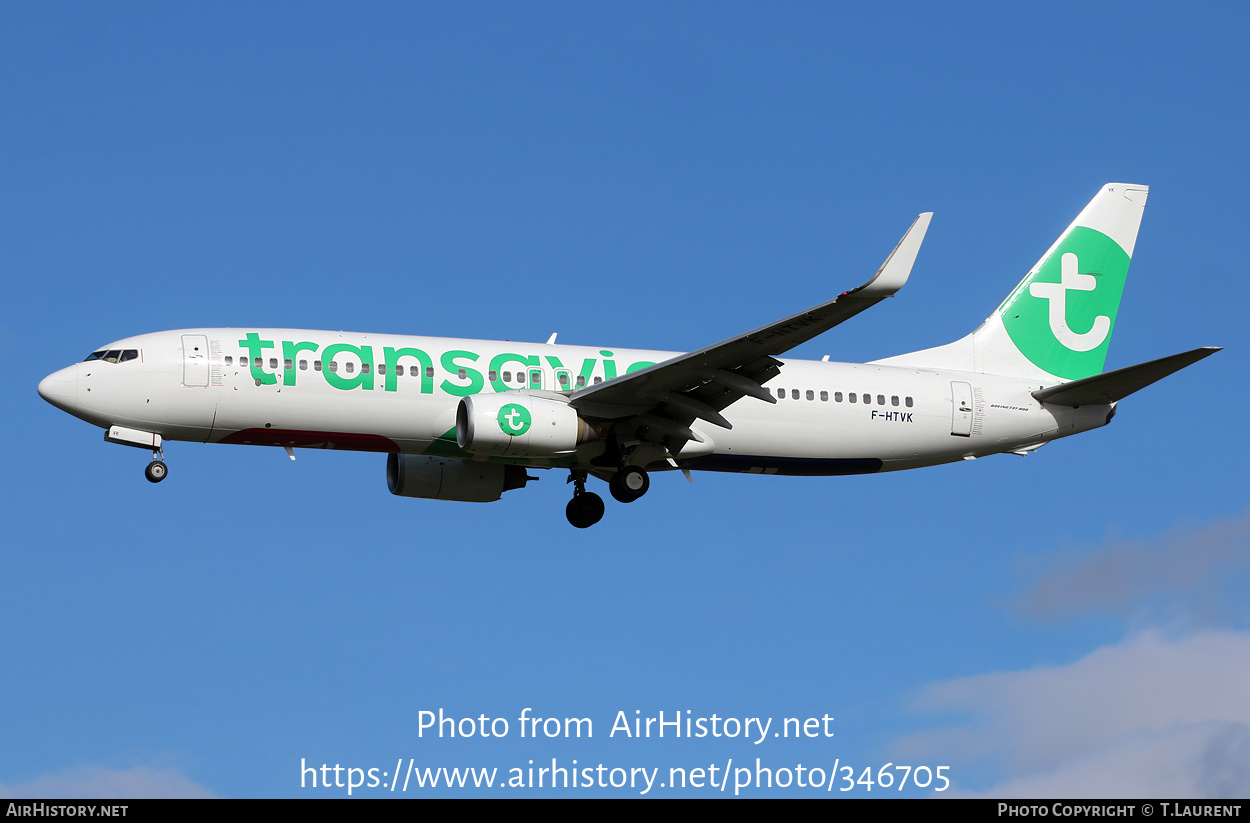 Aircraft Photo of F-HTVK | Boeing 737-84P | Transavia | AirHistory.net #346705