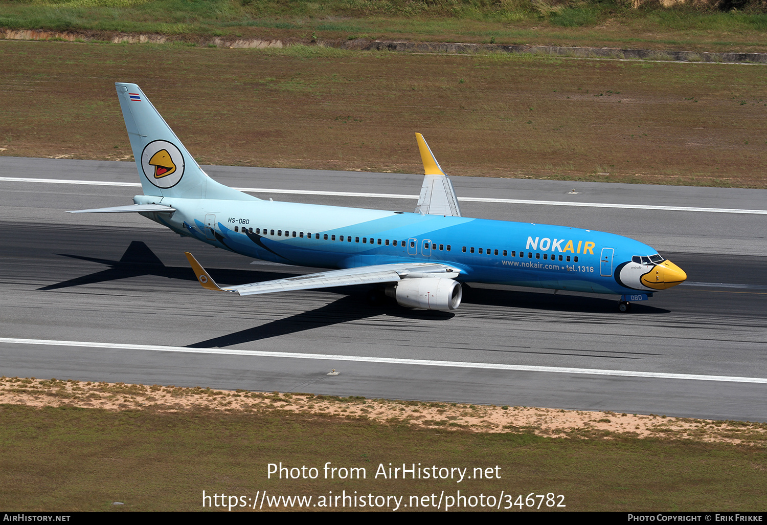 Aircraft Photo of HS-DBD | Boeing 737-8AS | Nok Air | AirHistory.net #346782