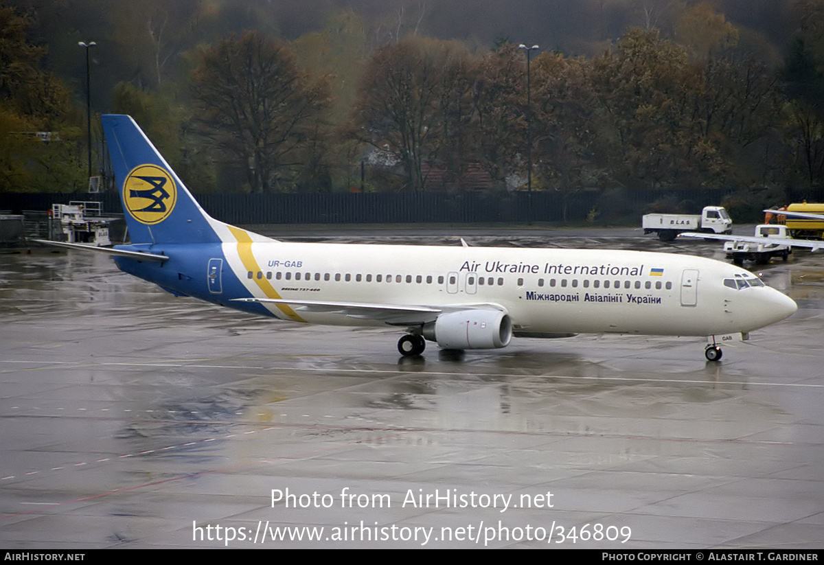 Aircraft Photo of UR-GAB | Boeing 737-4Y0 | Ukraine International Airlines | AirHistory.net #346809