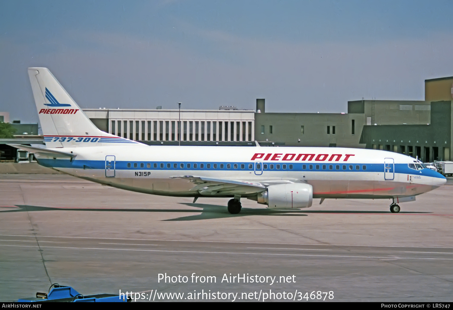 Aircraft Photo of N315P | Boeing 737-301 | Piedmont Airlines | AirHistory.net #346878