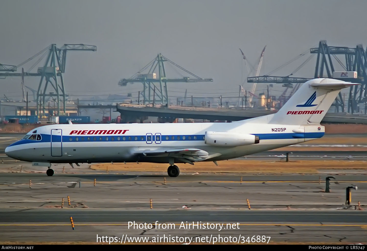 Aircraft Photo of N205P | Fokker F28-4000 Fellowship | Piedmont Airlines | AirHistory.net #346887