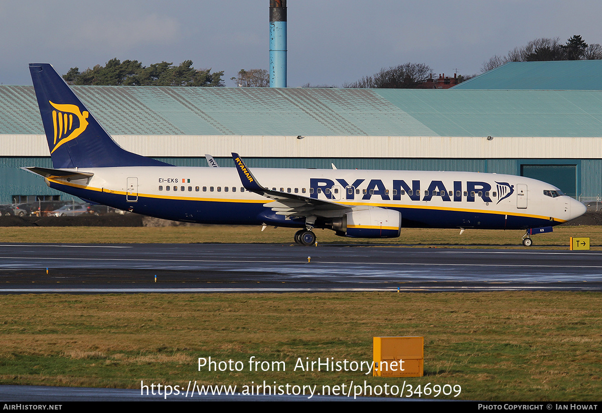 Aircraft Photo of EI-EKS | Boeing 737-8AS | Ryanair | AirHistory.net #346909