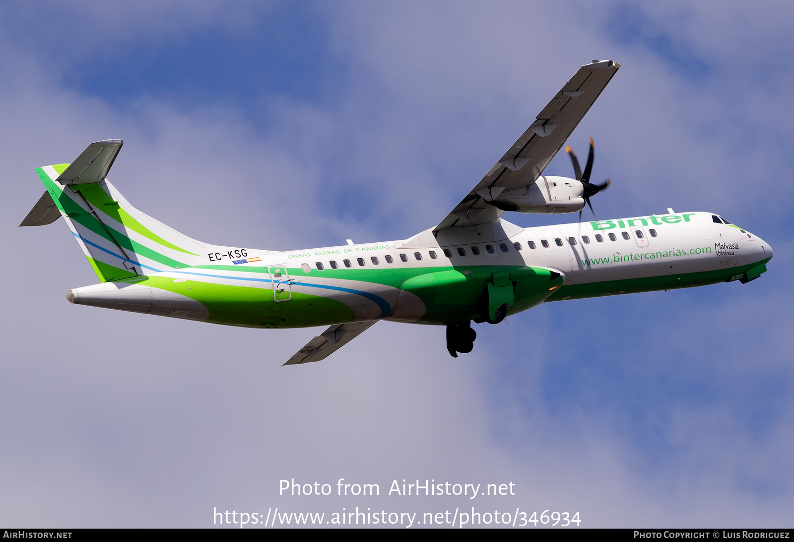 Aircraft Photo of EC-KSG | ATR ATR-72-600 (ATR-72-212A) | Binter Canarias | AirHistory.net #346934