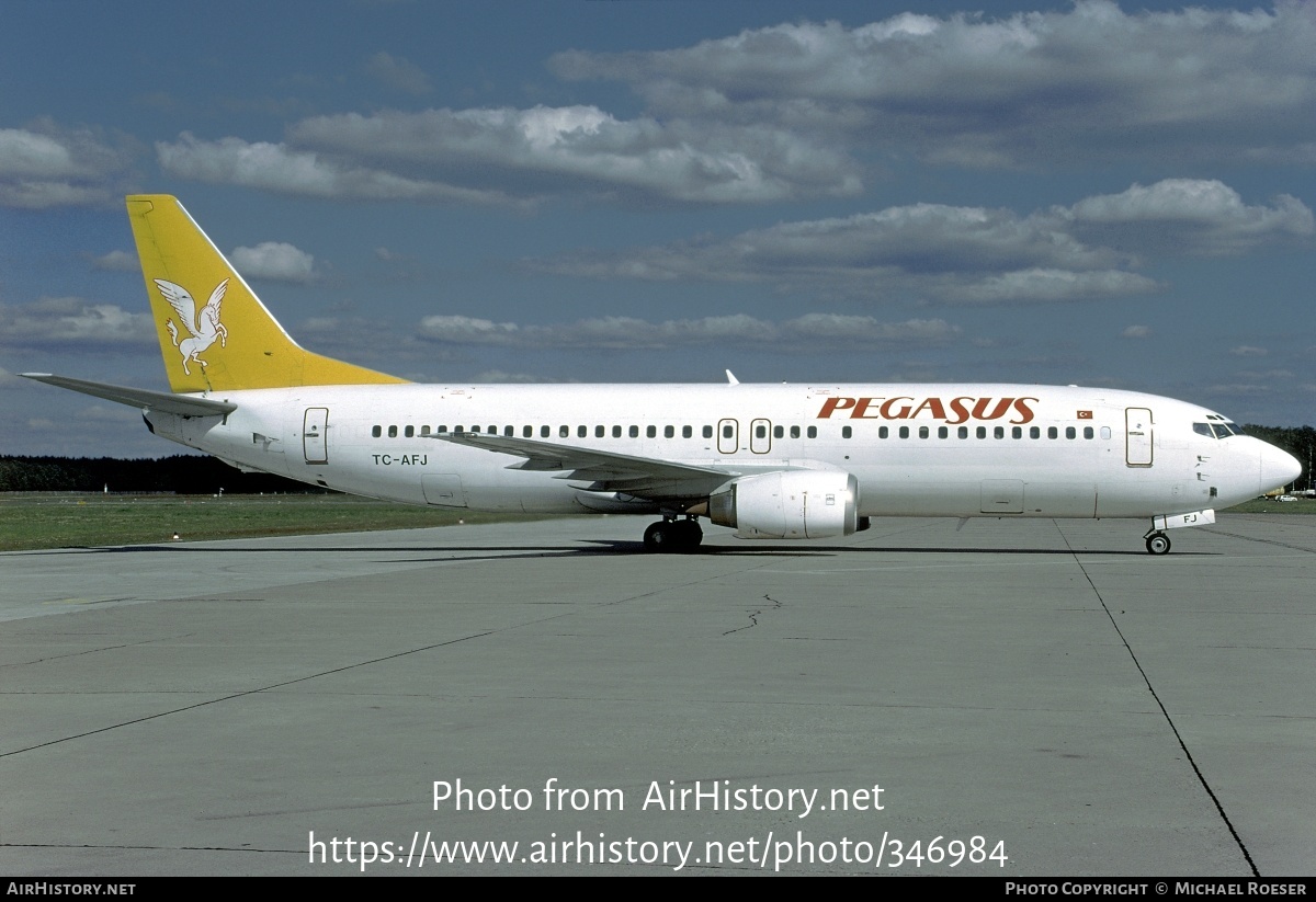 Aircraft Photo of TC-AFJ | Boeing 737-4Y0 | Pegasus Airlines | AirHistory.net #346984