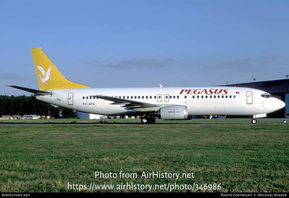 Aircraft Photo of TC-AFA | Boeing 737-4Q8 | Pegasus Airlines | AirHistory.net #346986