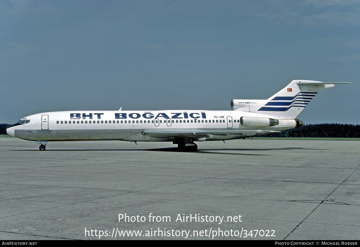 Aircraft Photo of TC-JFA | Boeing 727-264 | BHT - Boğaziçi Hava Taşımacılığı - Bosphorus Air Transport | AirHistory.net #347022