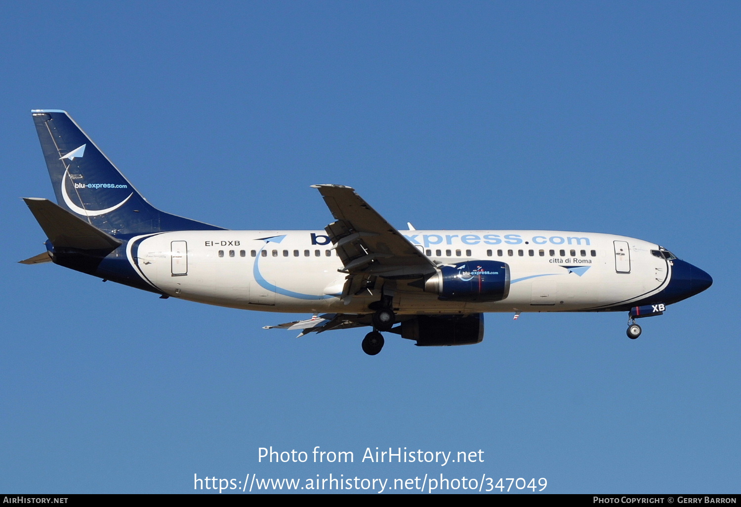 Aircraft Photo of EI-DXB | Boeing 737-31S | Blu-Express | AirHistory.net #347049