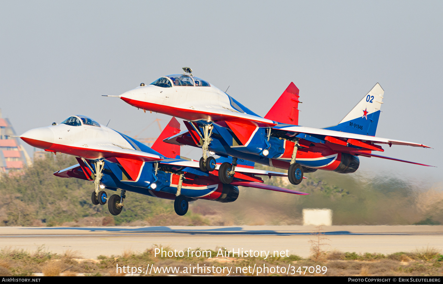 Aircraft Photo of RF-91946 | Mikoyan-Gurevich MiG-29UB (9-51) | Russia - Air Force | AirHistory.net #347089