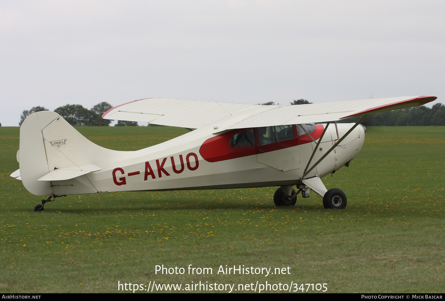 Aircraft Photo of G-AKUO | Aeronca 11AC Chief | AirHistory.net #347105