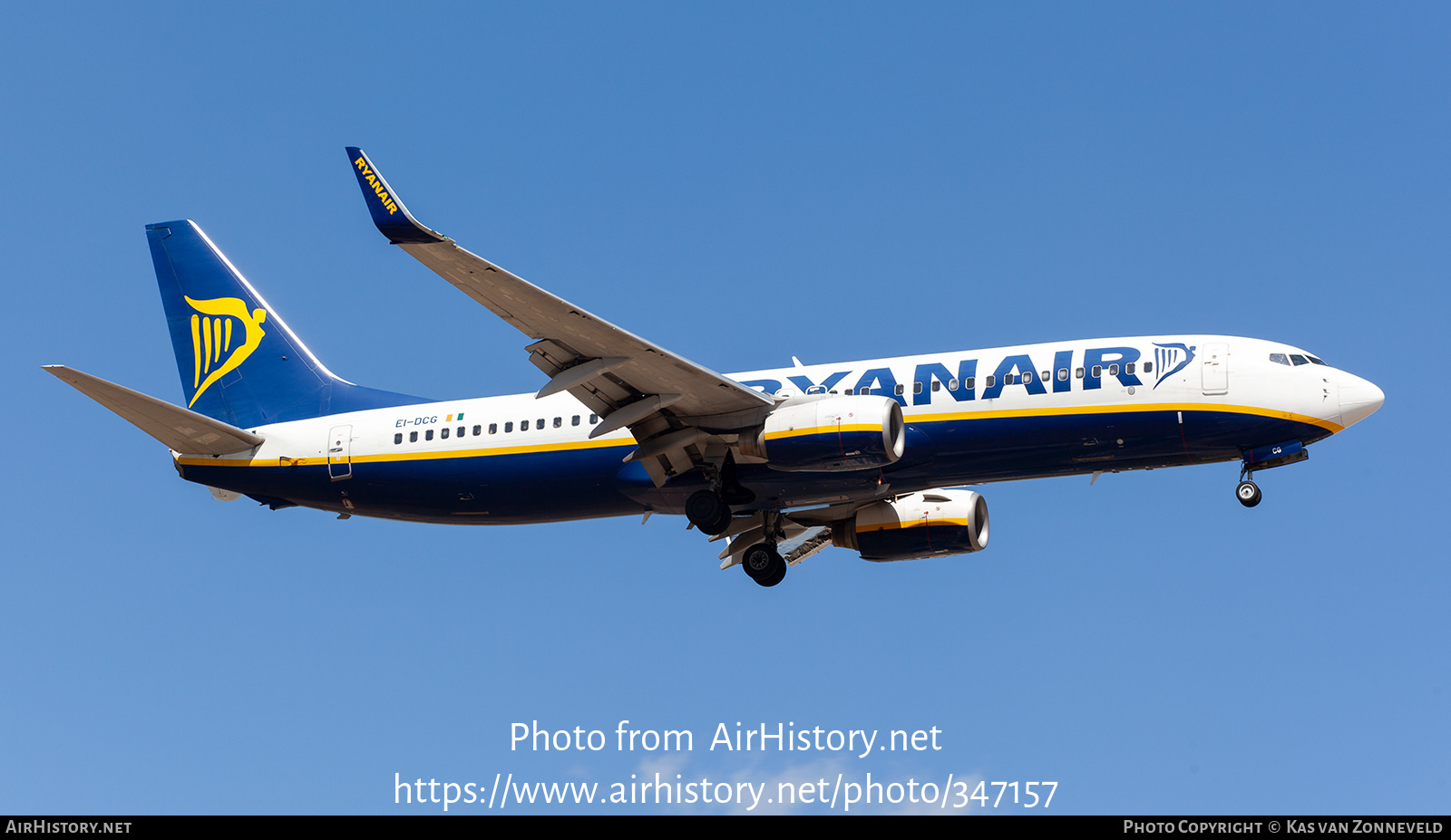 Aircraft Photo of EI-DCG | Boeing 737-8AS | Ryanair | AirHistory.net #347157