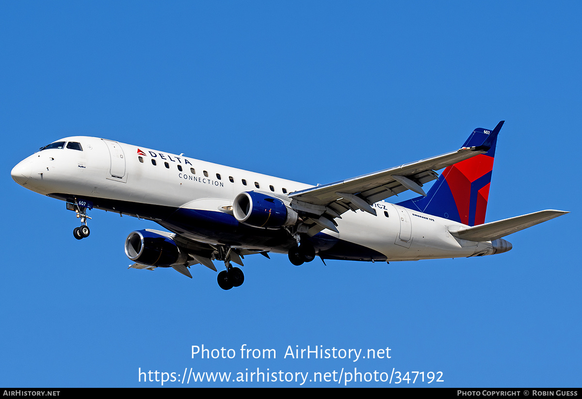 Aircraft Photo of N607CZ | Embraer 175LR (ERJ-170-200LR) | Delta Connection | AirHistory.net #347192