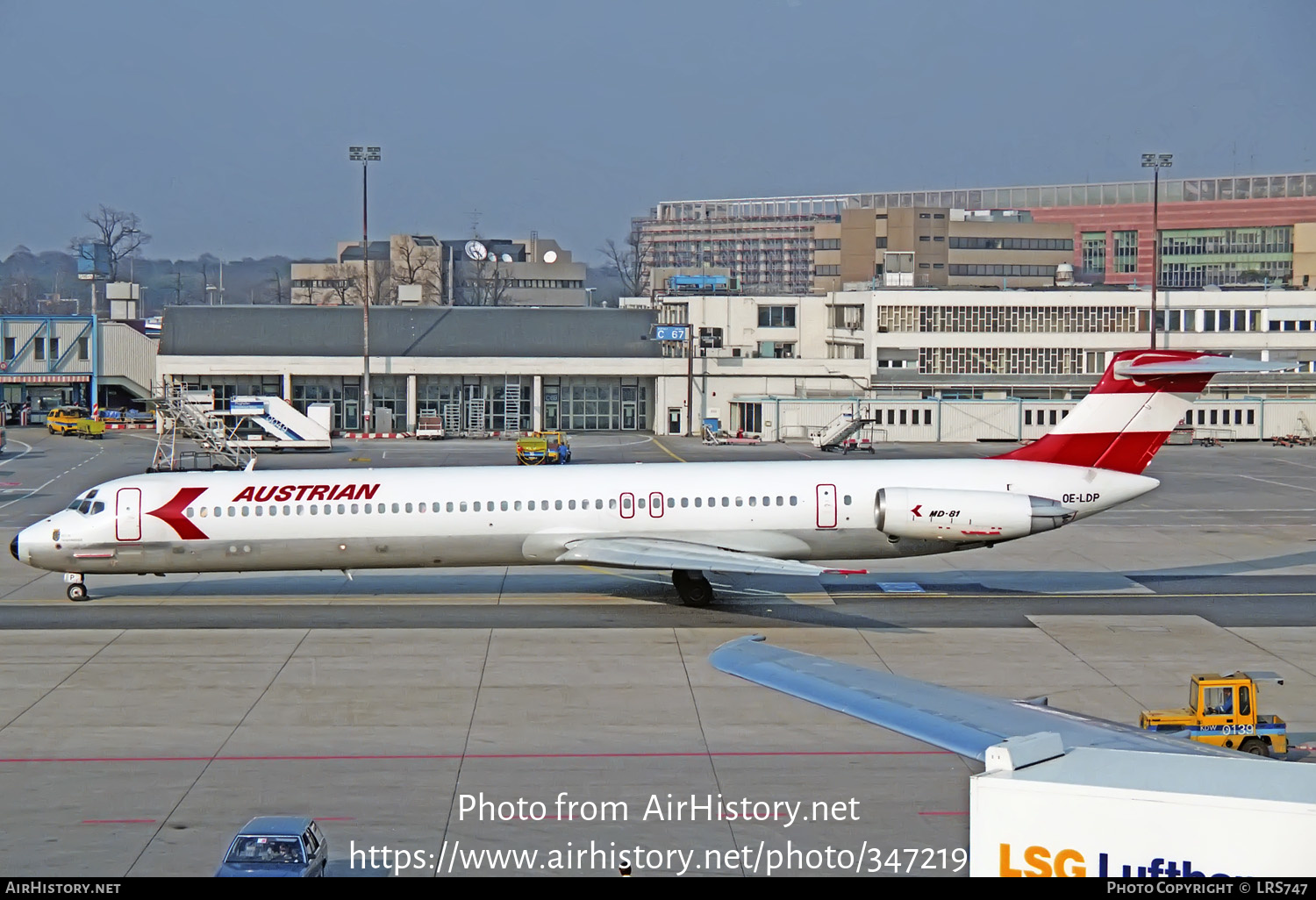 Aircraft Photo of OE-LDP | McDonnell Douglas MD-81 (DC-9-81) | Austrian Airlines | AirHistory.net #347219