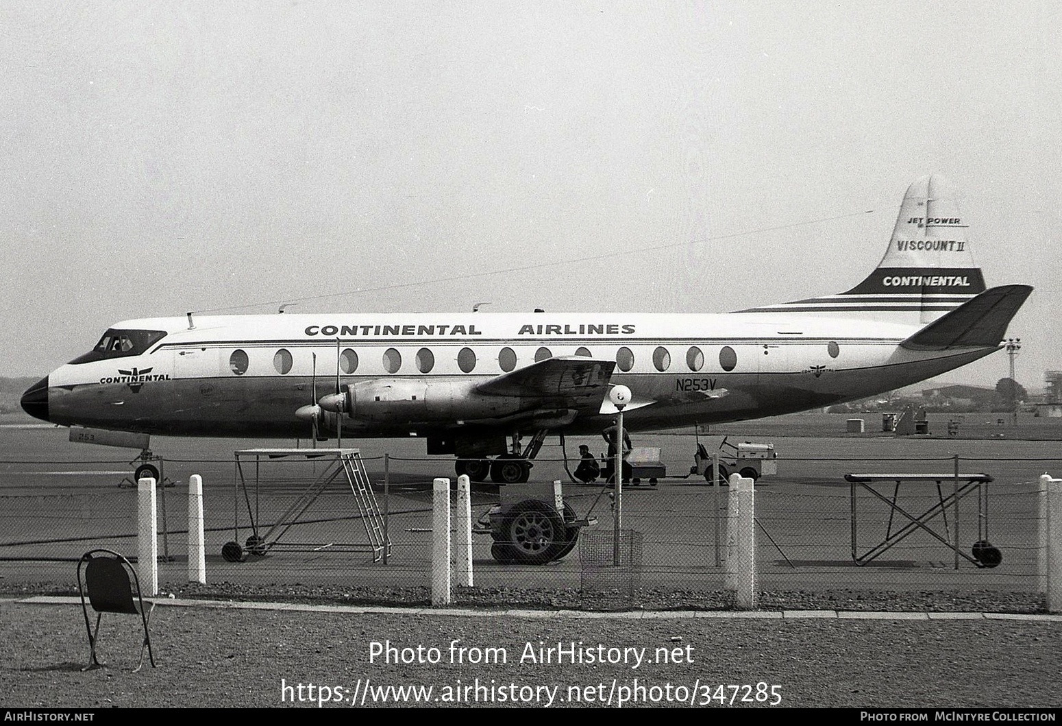 Aircraft Photo of N253V | Vickers 812 Viscount | Continental Airlines | AirHistory.net #347285