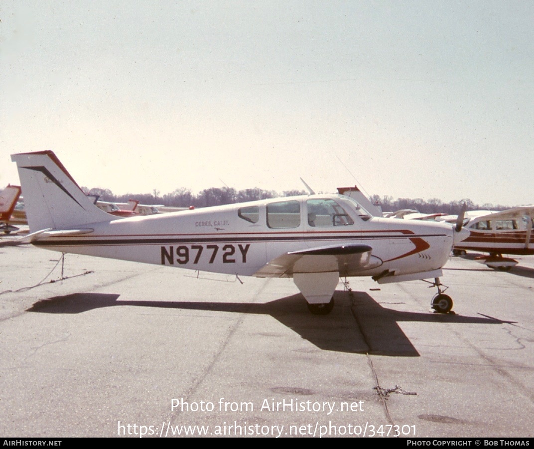 Aircraft Photo of N9772Y | Beech 35-B33 Debonair | AirHistory.net #347301