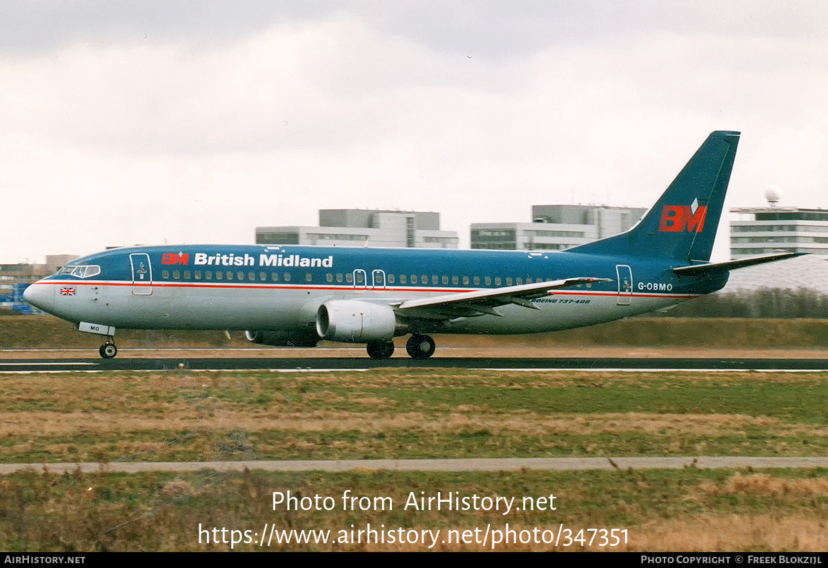 Aircraft Photo of G-OBMO | Boeing 737-4Q8 | British Midland Airways - BMA | AirHistory.net #347351