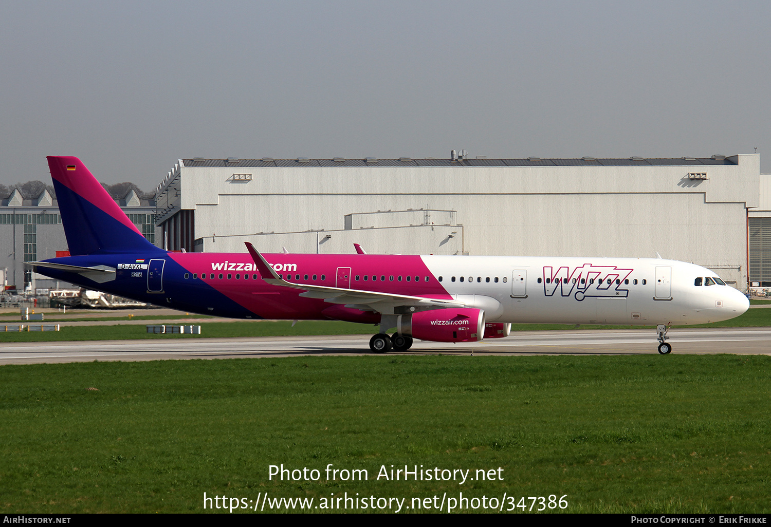 Aircraft Photo of D-AVXL | Airbus A321-231 | Wizz Air | AirHistory.net #347386