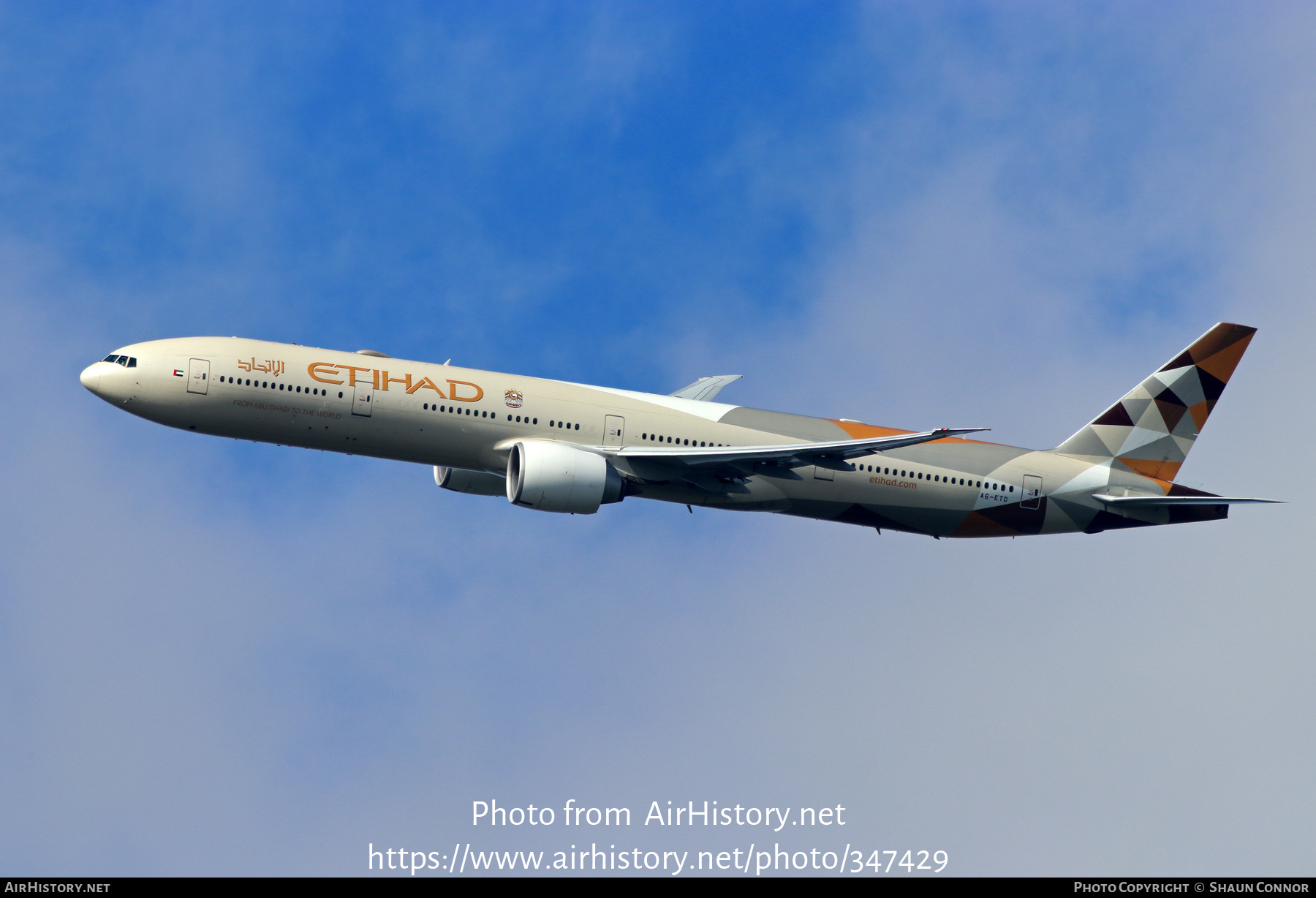 Aircraft Photo of A6-ETD | Boeing 777-3FX/ER | Etihad Airways | AirHistory.net #347429