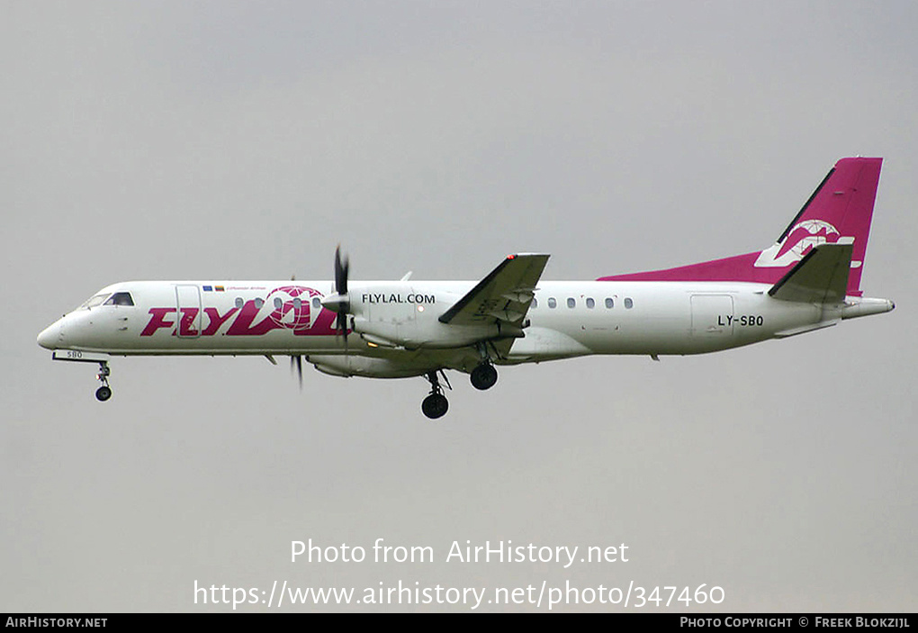 Aircraft Photo of LY-SBQ | Saab 2000 | FlyLAL - Lithuanian Airlines | AirHistory.net #347460