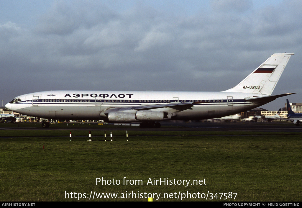 Aircraft Photo of RA-86103 | Ilyushin Il-86 | Aeroflot | AirHistory.net #347587