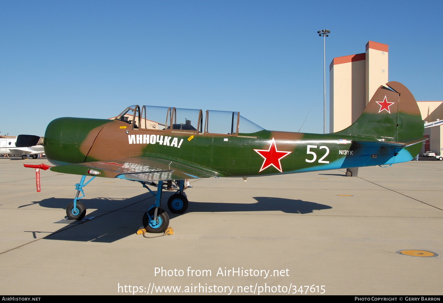 Aircraft Photo of N13YK | Yakovlev Yak-52 | AirHistory.net #347615