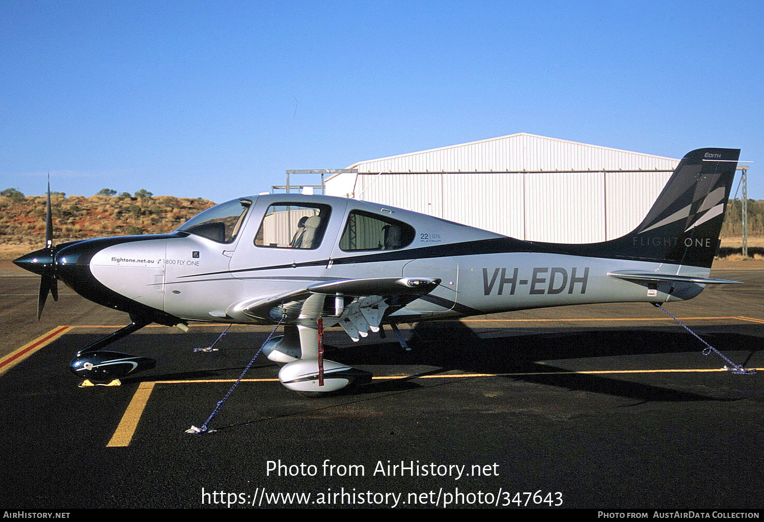 Aircraft Photo of VH-EDH | Cirrus SR-22 G5-GTS | Flight One | AirHistory.net #347643