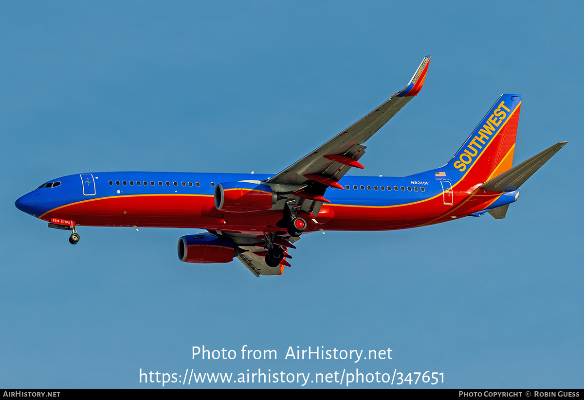 Aircraft Photo of N8319F | Boeing 737-8H4 | Southwest Airlines | AirHistory.net #347651