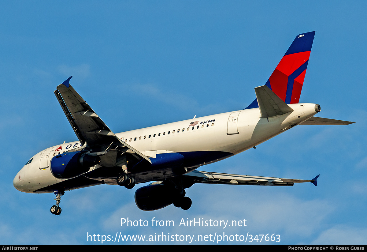 Aircraft Photo of N369NB | Airbus A319-114 | Delta Air Lines | AirHistory.net #347663