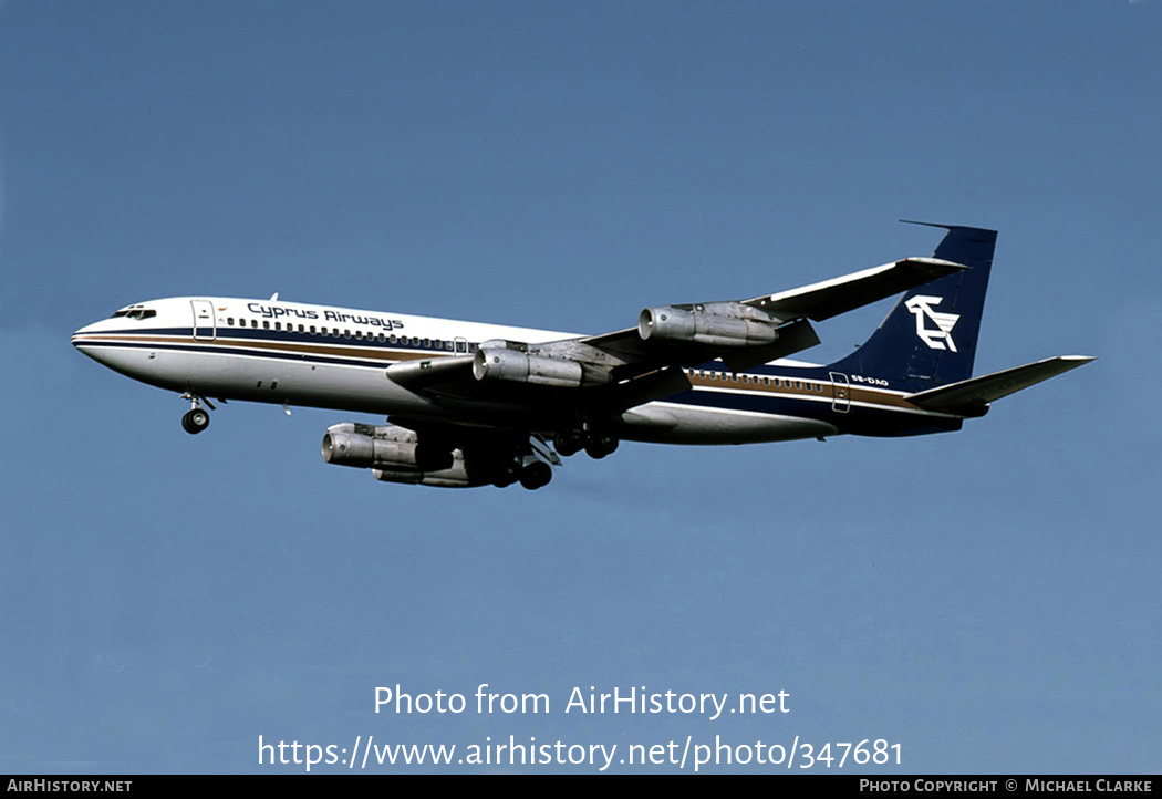 Aircraft Photo Of 5B-DAO | Boeing 707-123B | Cyprus Airways ...