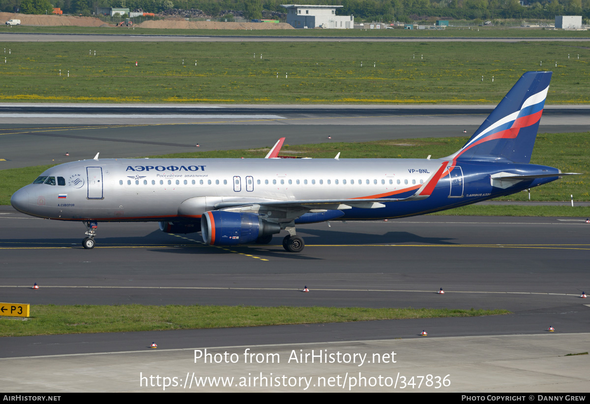 Aircraft Photo of VP-BNL | Airbus A320-214 | Aeroflot - Russian Airlines | AirHistory.net #347836