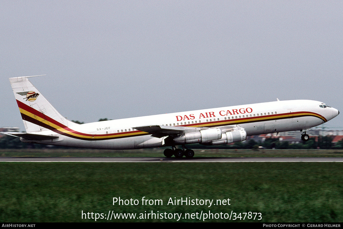 Aircraft Photo of 5X-JEF | Boeing 707-379C | DAS Air Cargo - Dairo Air Services | AirHistory.net #347873